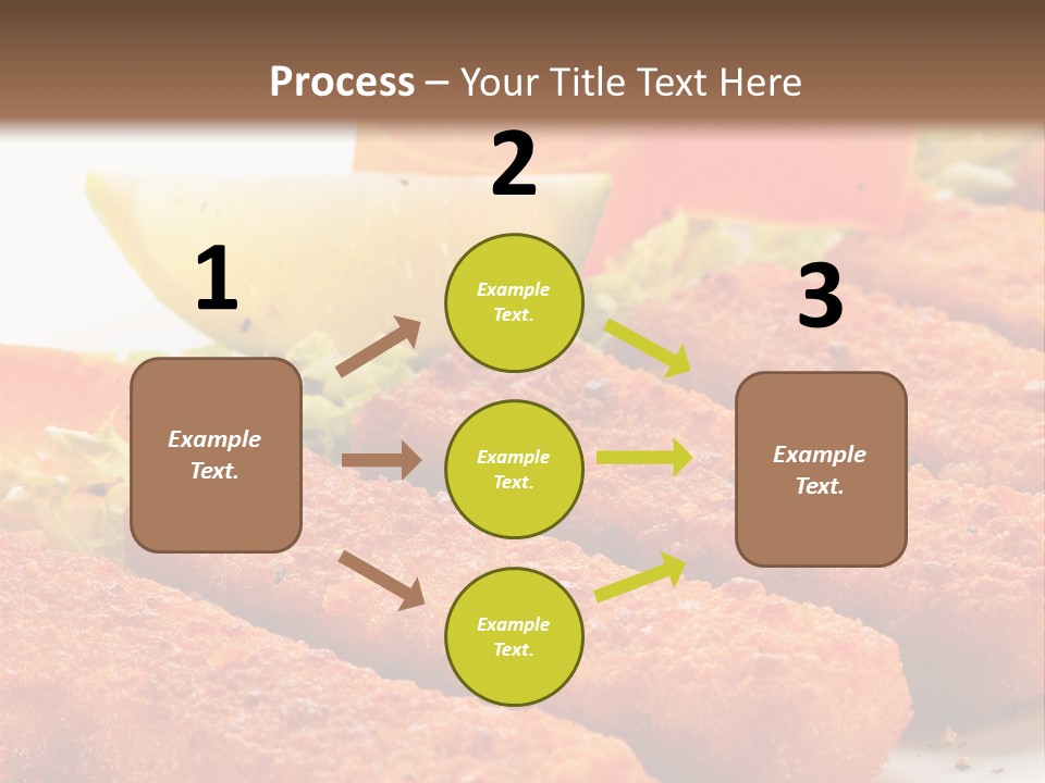 Lunch Food Fingers PowerPoint Template