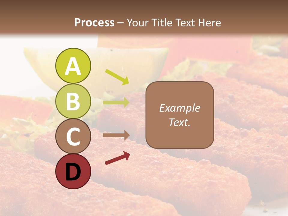 Lunch Food Fingers PowerPoint Template