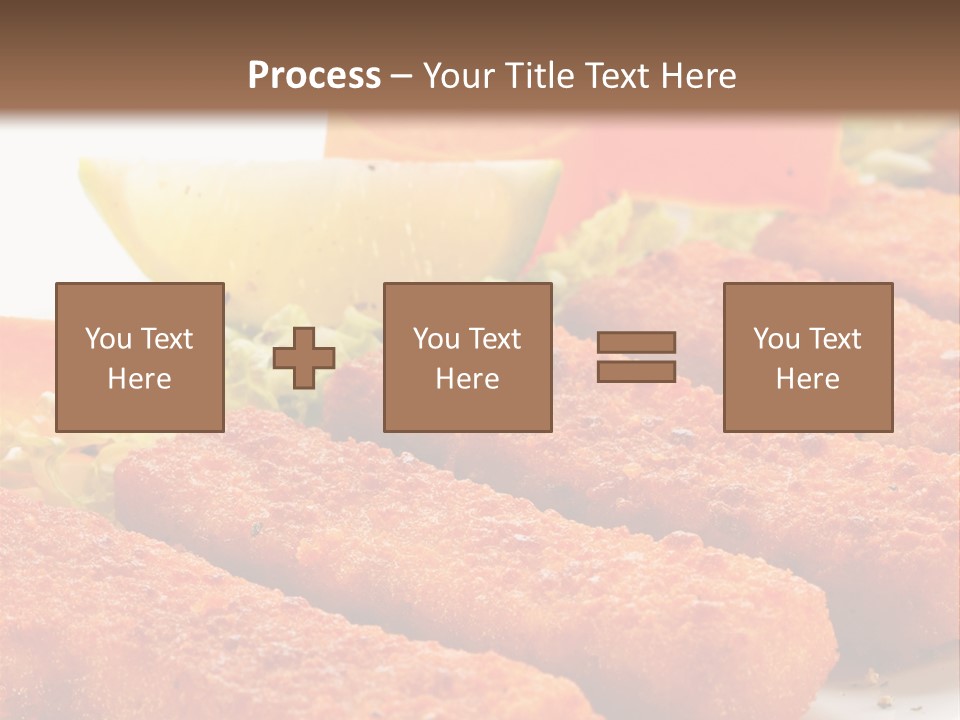 Lunch Food Fingers PowerPoint Template