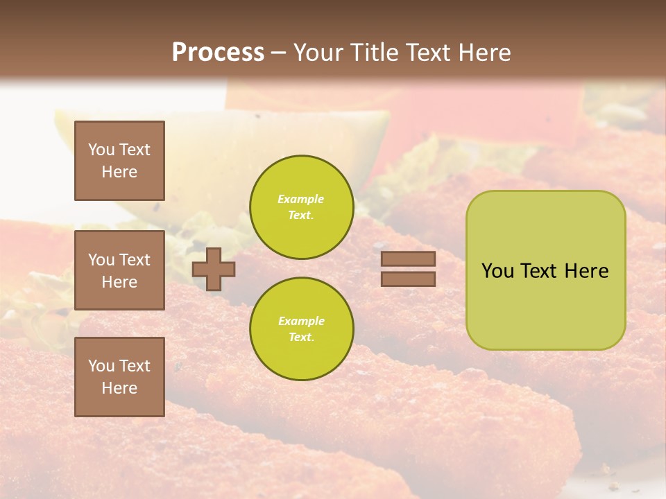 Lunch Food Fingers PowerPoint Template