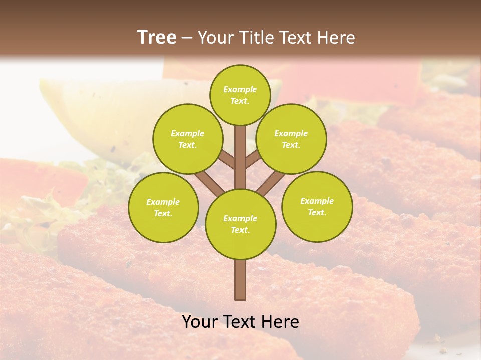 Lunch Food Fingers PowerPoint Template