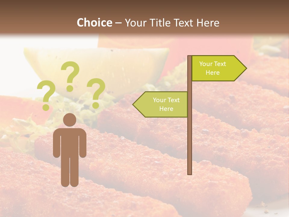 Lunch Food Fingers PowerPoint Template