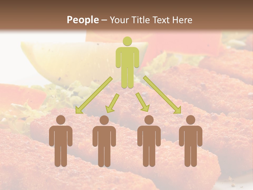 Lunch Food Fingers PowerPoint Template