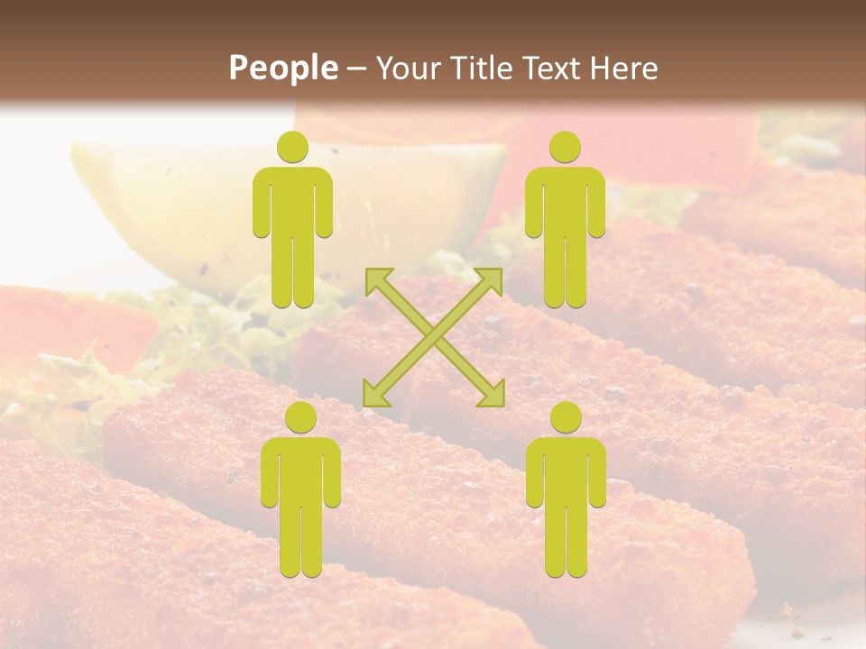 Lunch Food Fingers PowerPoint Template