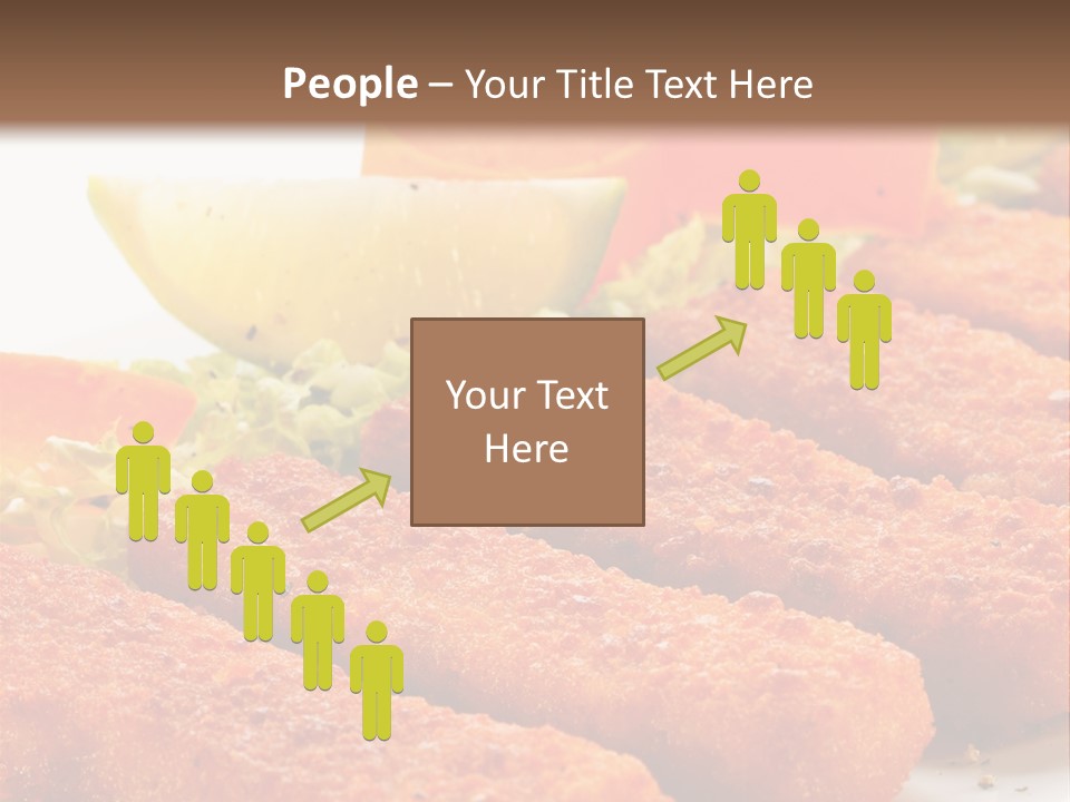 Lunch Food Fingers PowerPoint Template