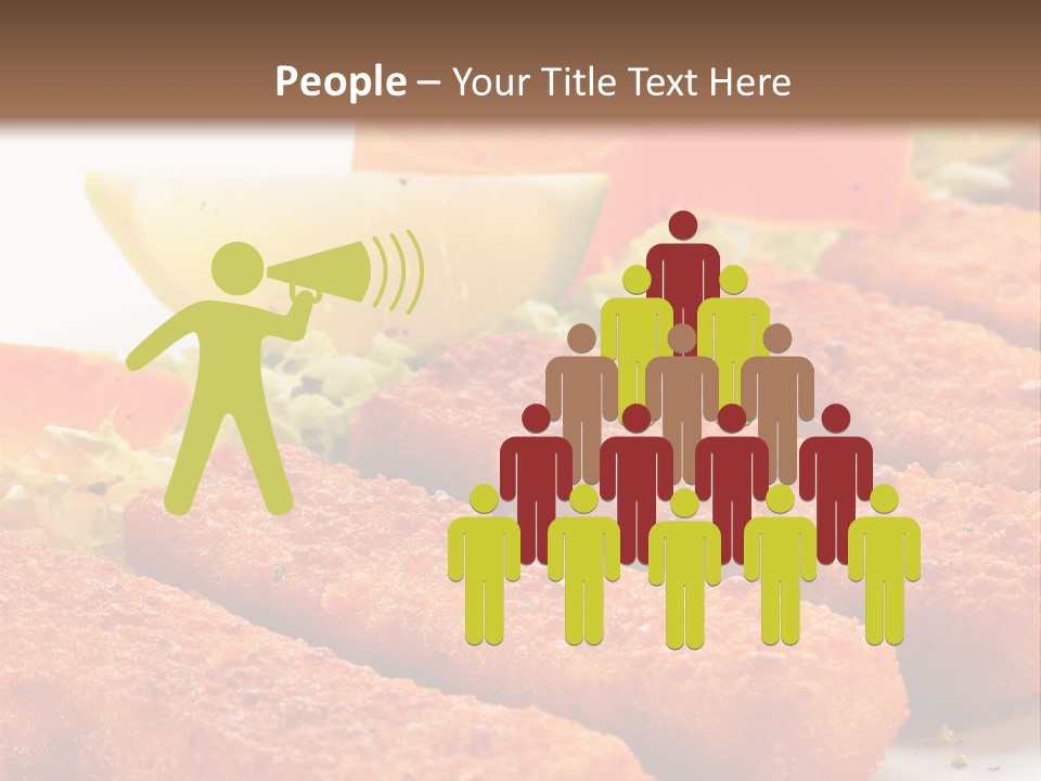 Lunch Food Fingers PowerPoint Template