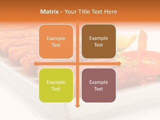 Vegetables Orange Background PowerPoint Template