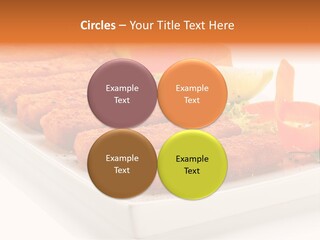 Vegetables Orange Background PowerPoint Template