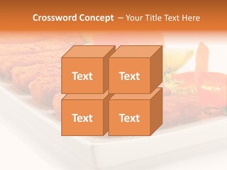 Vegetables Orange Background PowerPoint Template