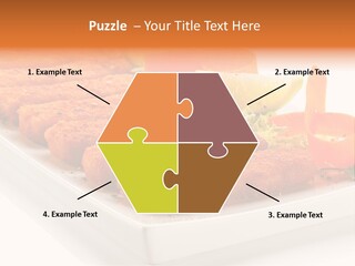 Vegetables Orange Background PowerPoint Template