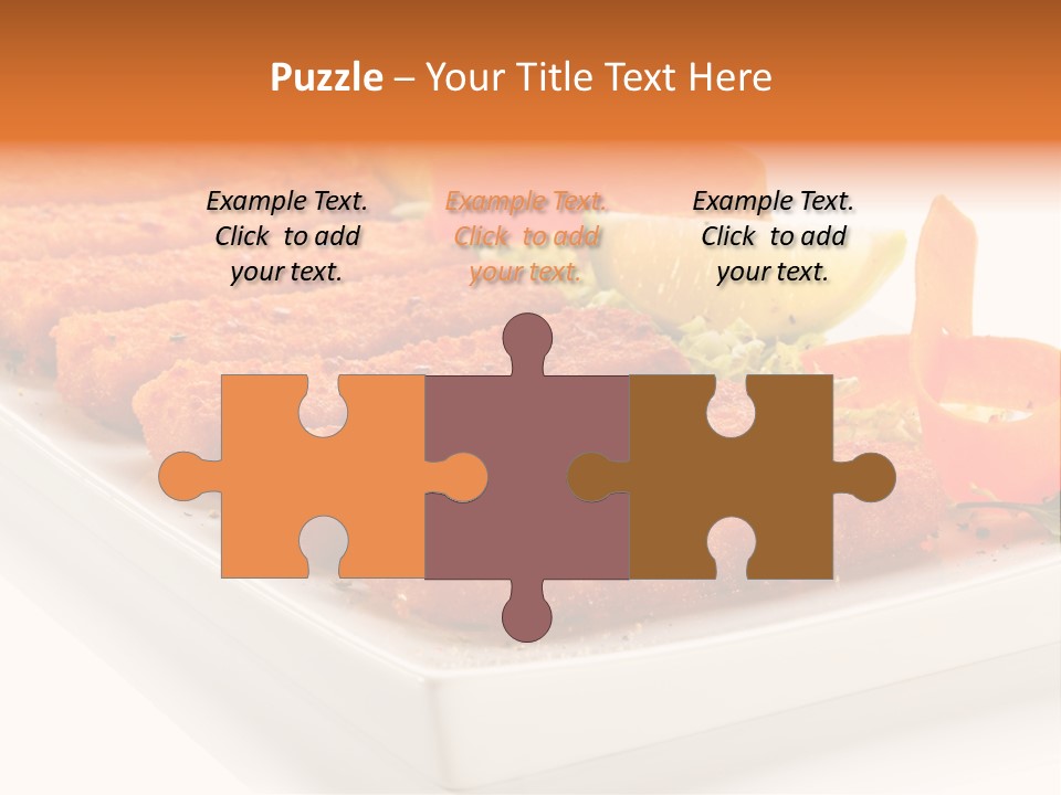 Vegetables Orange Background PowerPoint Template