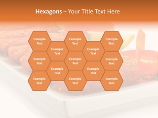 Vegetables Orange Background PowerPoint Template