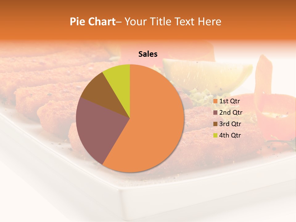 Vegetables Orange Background PowerPoint Template