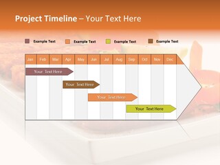 Vegetables Orange Background PowerPoint Template