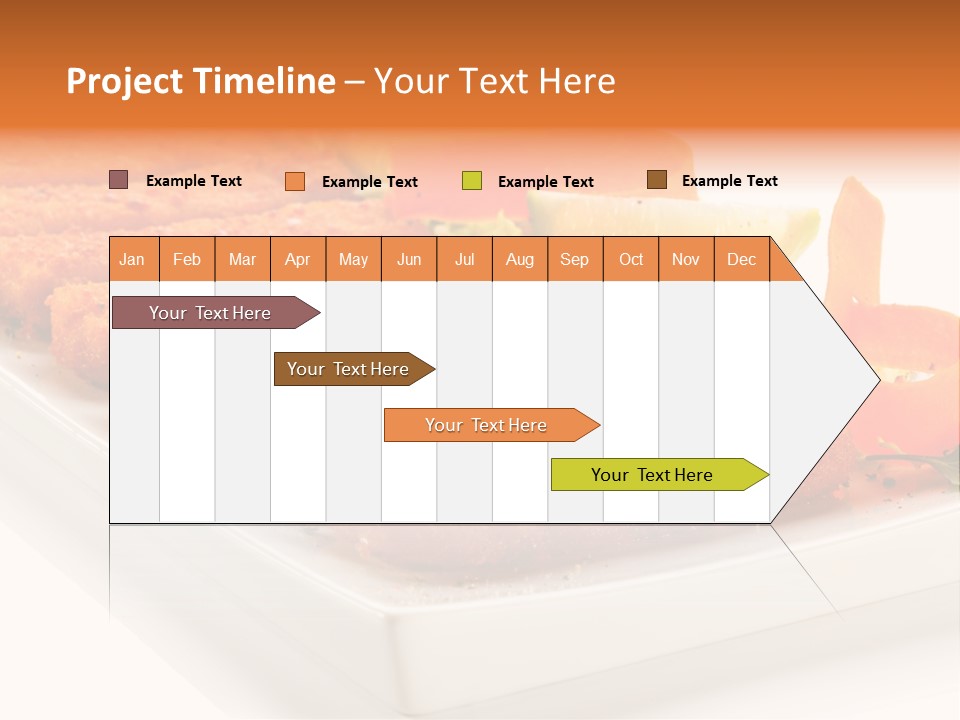 Vegetables Orange Background PowerPoint Template