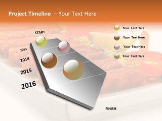 Vegetables Orange Background PowerPoint Template