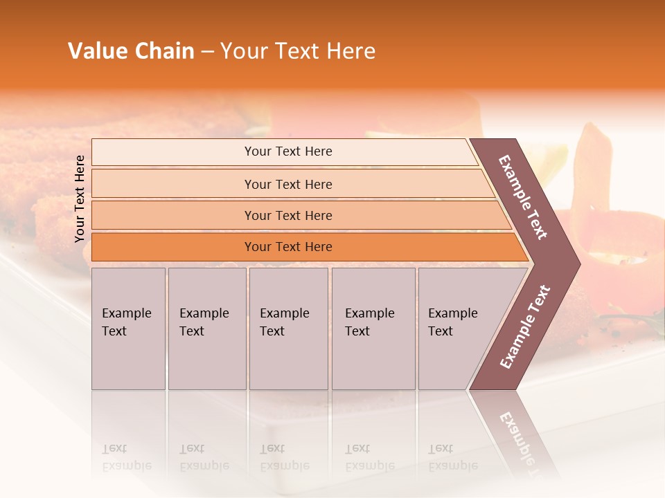 Vegetables Orange Background PowerPoint Template