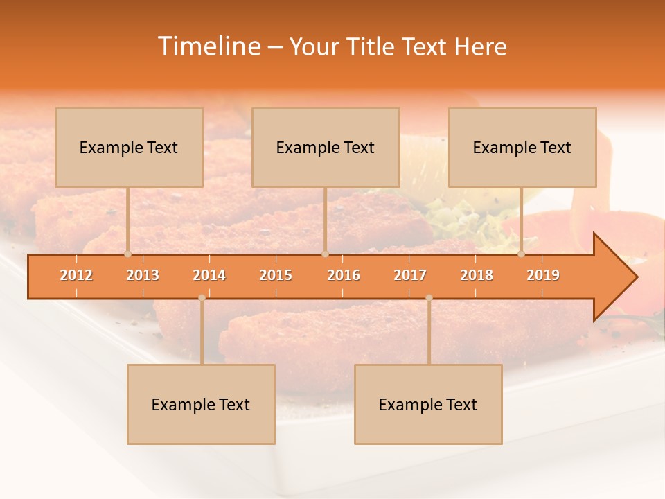 Vegetables Orange Background PowerPoint Template