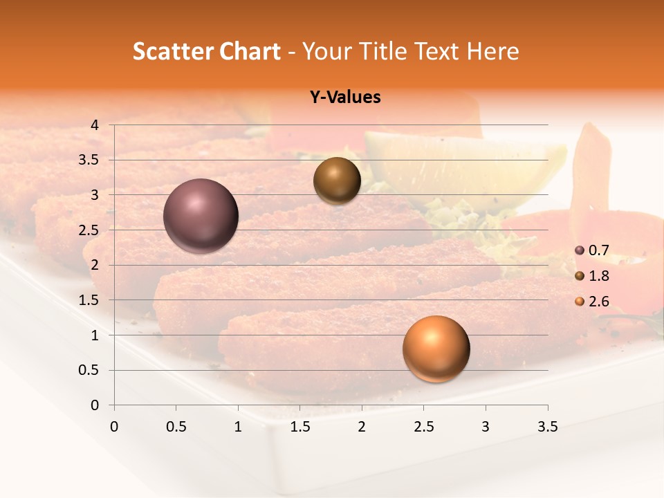 Vegetables Orange Background PowerPoint Template