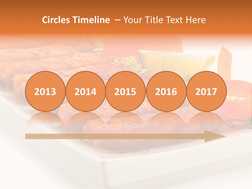 Vegetables Orange Background PowerPoint Template