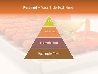 Vegetables Orange Background PowerPoint Template