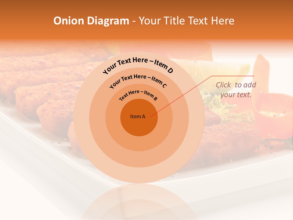 Vegetables Orange Background PowerPoint Template