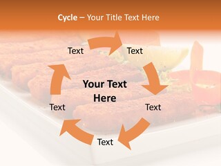 Vegetables Orange Background PowerPoint Template