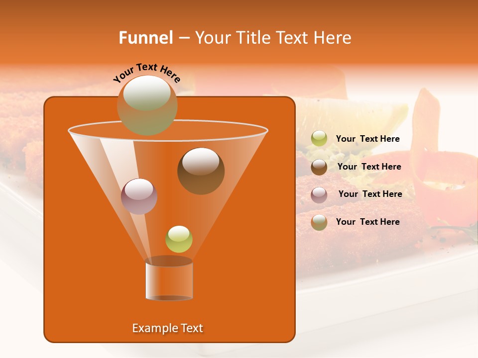 Vegetables Orange Background PowerPoint Template