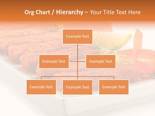 Vegetables Orange Background PowerPoint Template