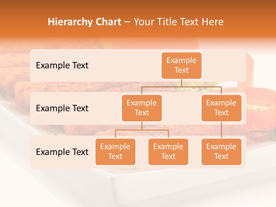 Vegetables Orange Background PowerPoint Template