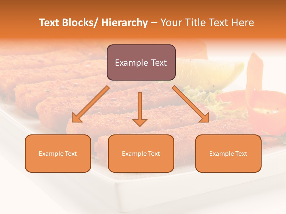 Vegetables Orange Background PowerPoint Template