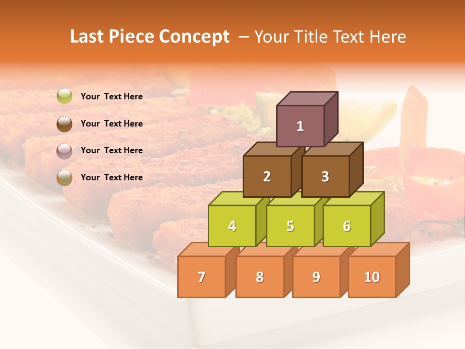 Vegetables Orange Background PowerPoint Template