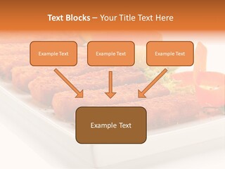 Vegetables Orange Background PowerPoint Template