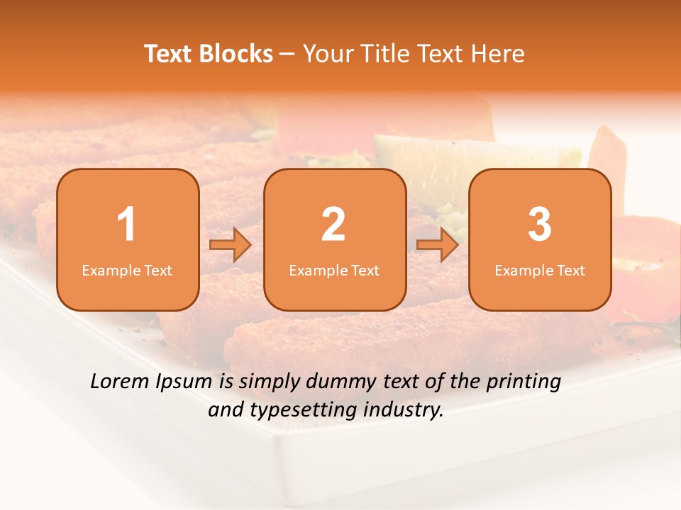 Vegetables Orange Background PowerPoint Template