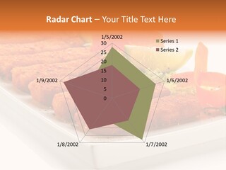 Vegetables Orange Background PowerPoint Template