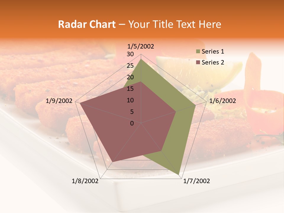 Vegetables Orange Background PowerPoint Template