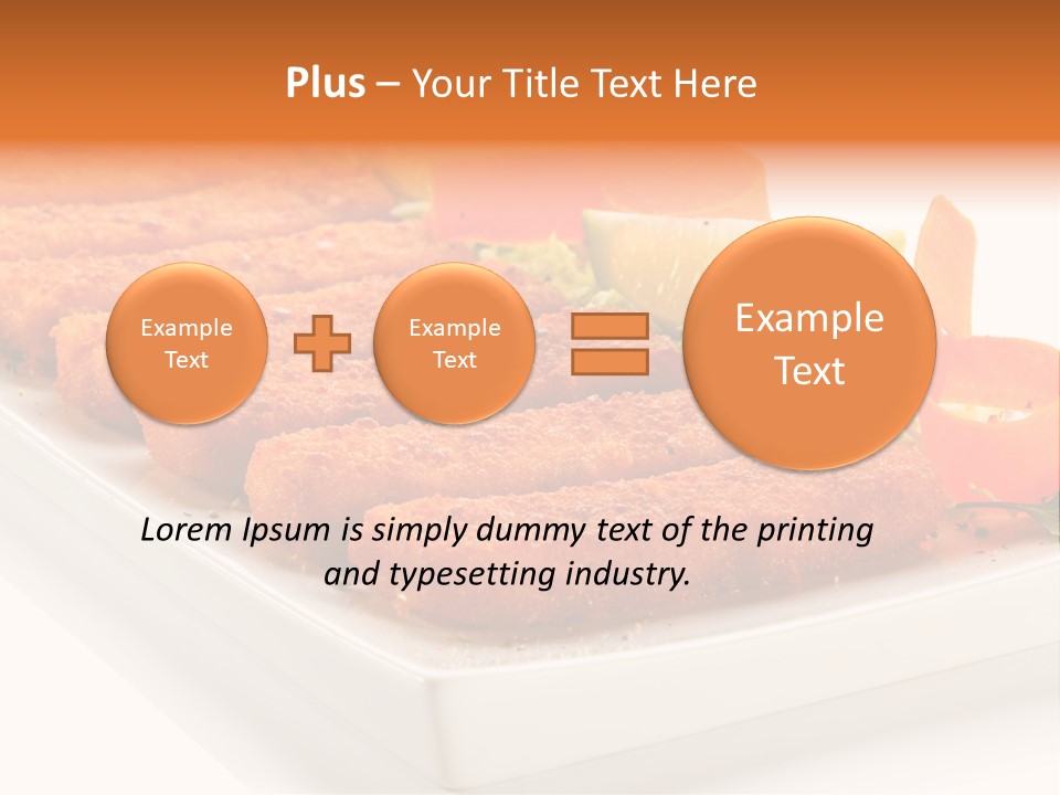 Vegetables Orange Background PowerPoint Template