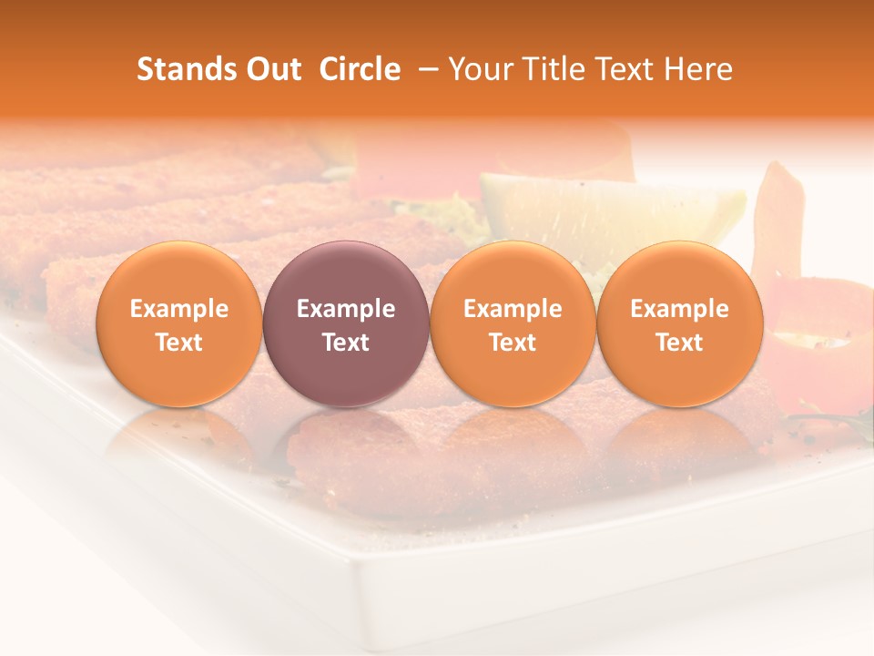 Vegetables Orange Background PowerPoint Template