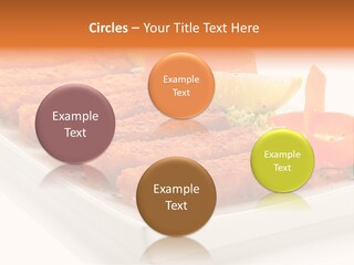 Vegetables Orange Background PowerPoint Template