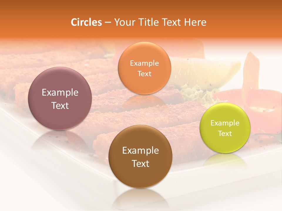 Vegetables Orange Background PowerPoint Template