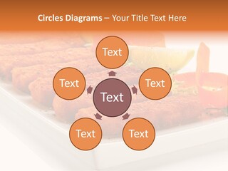 Vegetables Orange Background PowerPoint Template