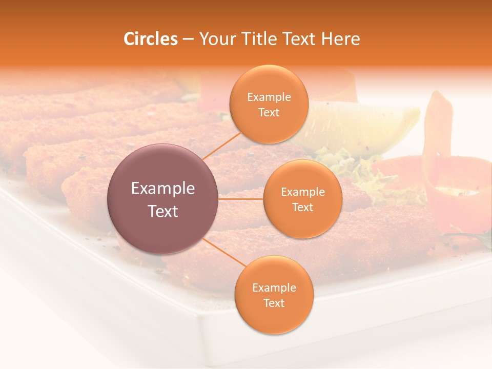 Vegetables Orange Background PowerPoint Template