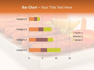 Vegetables Orange Background PowerPoint Template