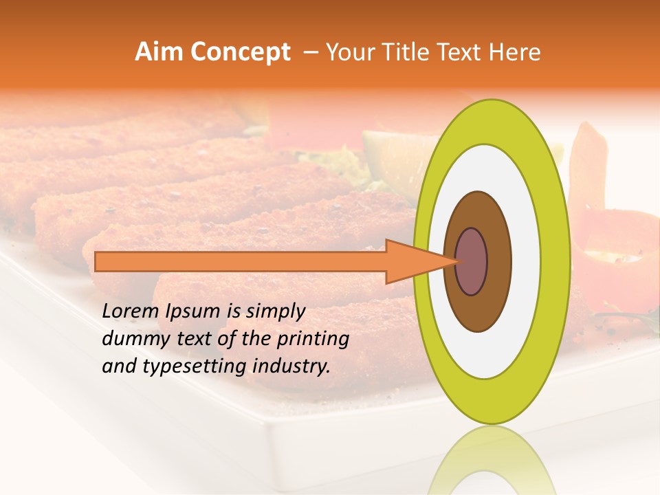 Vegetables Orange Background PowerPoint Template