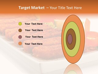 Vegetables Orange Background PowerPoint Template