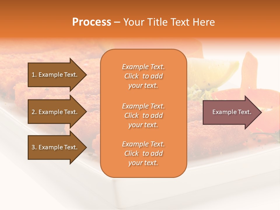 Vegetables Orange Background PowerPoint Template