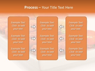 Vegetables Orange Background PowerPoint Template