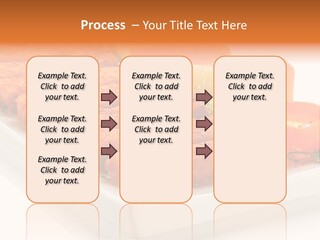 Vegetables Orange Background PowerPoint Template