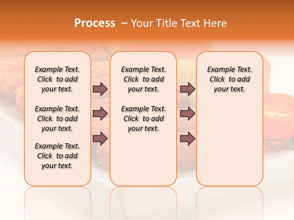 Vegetables Orange Background PowerPoint Template