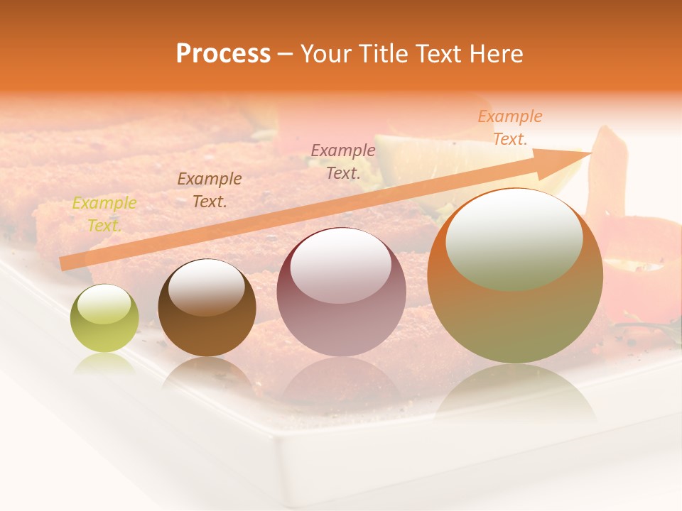 Vegetables Orange Background PowerPoint Template